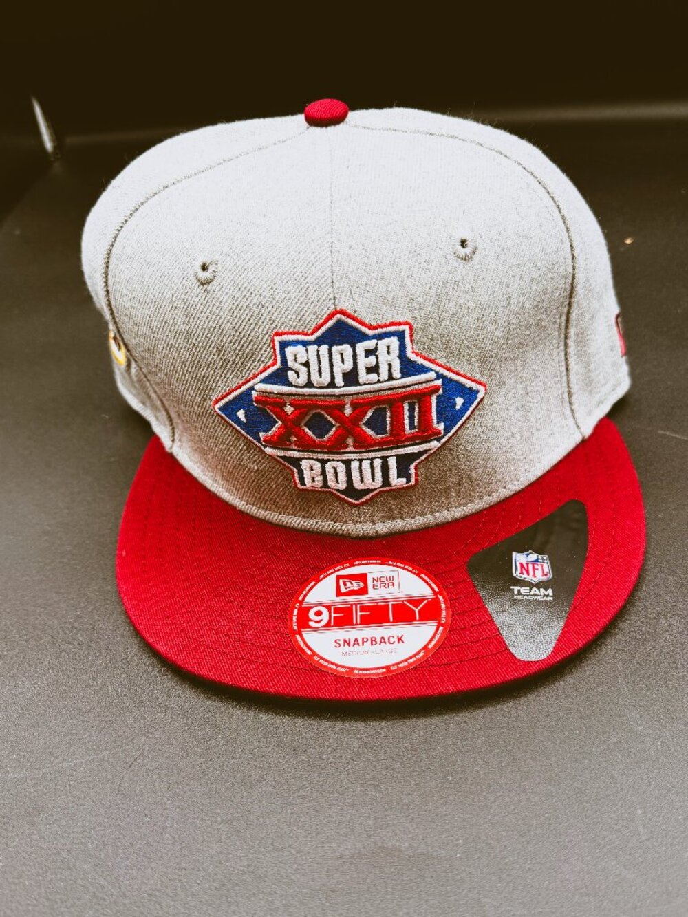New Era 9FIFTY Washington Redskins Super Bowl XXII Snapback Hat - NWT Grey/Red